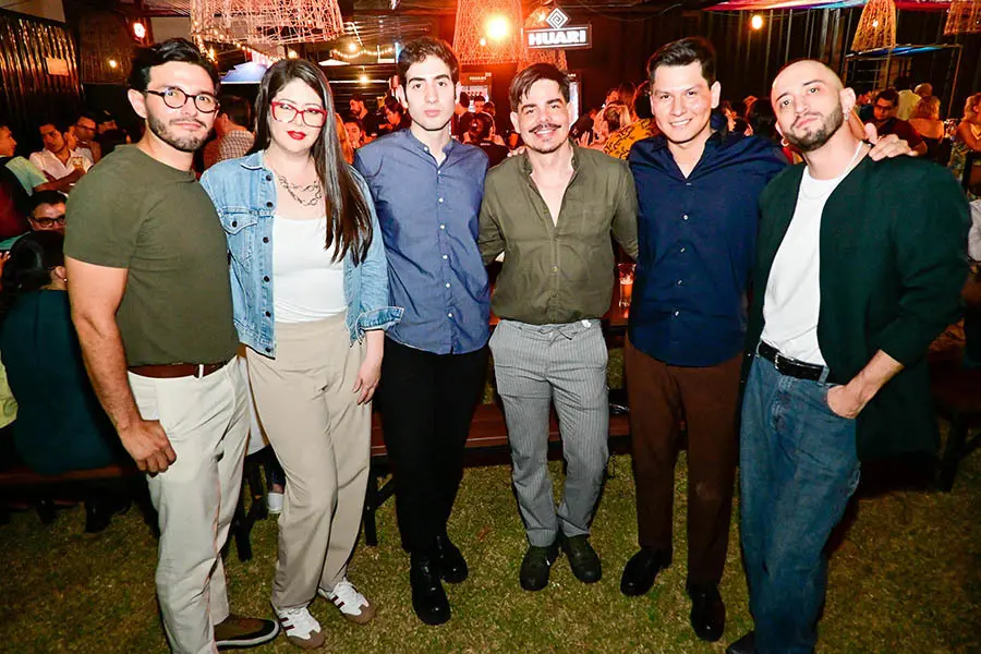 Maco Orquera, Tatiana Knutti, Anthony Y&aacute;&ntilde;ez, Julio Gonz&aacute;lez, Willan Parada y Daniel Ghetti