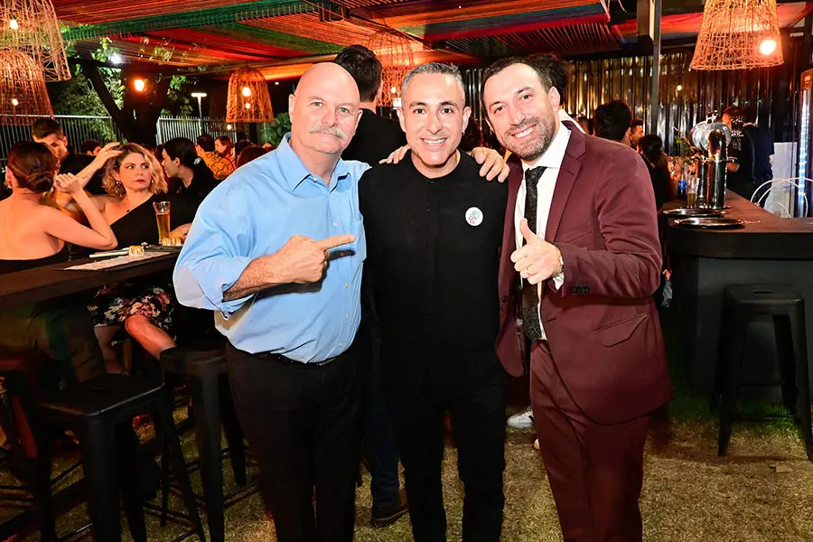 Gabriel Feldman, Fer Sandoval y Leonel Fransezze