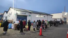 La estaci&oacute;n de recojo de encomiendas de BoA en el aeropuerto de El Alto. Foto: ABI.
