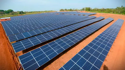 La planta solar fotovoltaica de Cobija, Pando. Foto: ENDE.