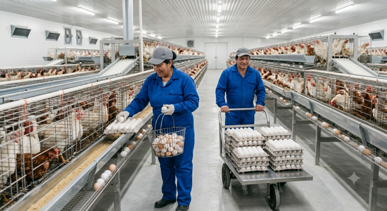 Foto referencial de productores av&iacute;colas