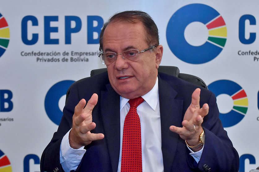 Luis Barbery, Presidente de la CEPB evalúa las perspectivas económicas para el próximo año Foto: CEPB