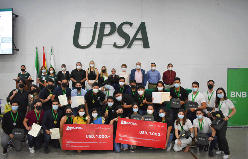 Los ganadores de la Feria de Innovación y Emprendimiento UPSA