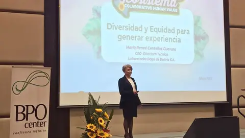 Dra. Mar&iacute;a Renee Centellas, Gerente Gral. de Bag&oacute; Bolivia