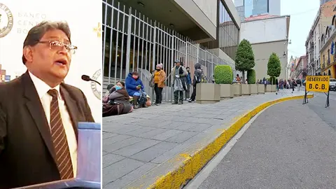 Presdidente del BCB y la largas filas para la compra de d&oacute;lares