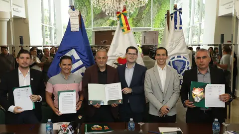 La firma del acuerdo se realiz&oacute; el lunes 17 de marzo en el Sal&oacute;n de Convenciones de Fexpocruz.