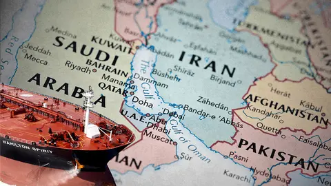 Estrecho de Ormuz. Punto estrat&eacute;gico por donde circula cerca del 20% del petr&oacute;leo mundial; cualquier tensi&oacute;n impacta de inmediato en los precios globales