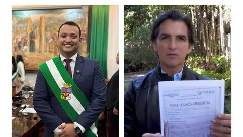 Concejal Jos&eacute; Hugo Antelo, Manuel Saavedra Alcalde de Santa Cruz