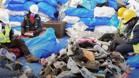 Ropa usada secuestrada por la Aduana. Foto: Aduana Nacional