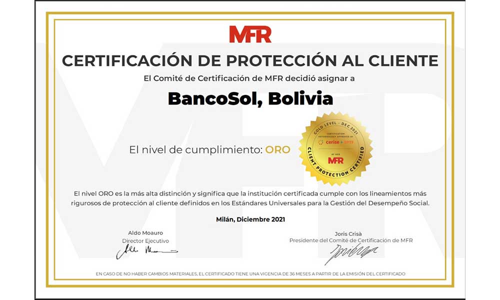 BANCOSOL-CERTIFICACION-ORO