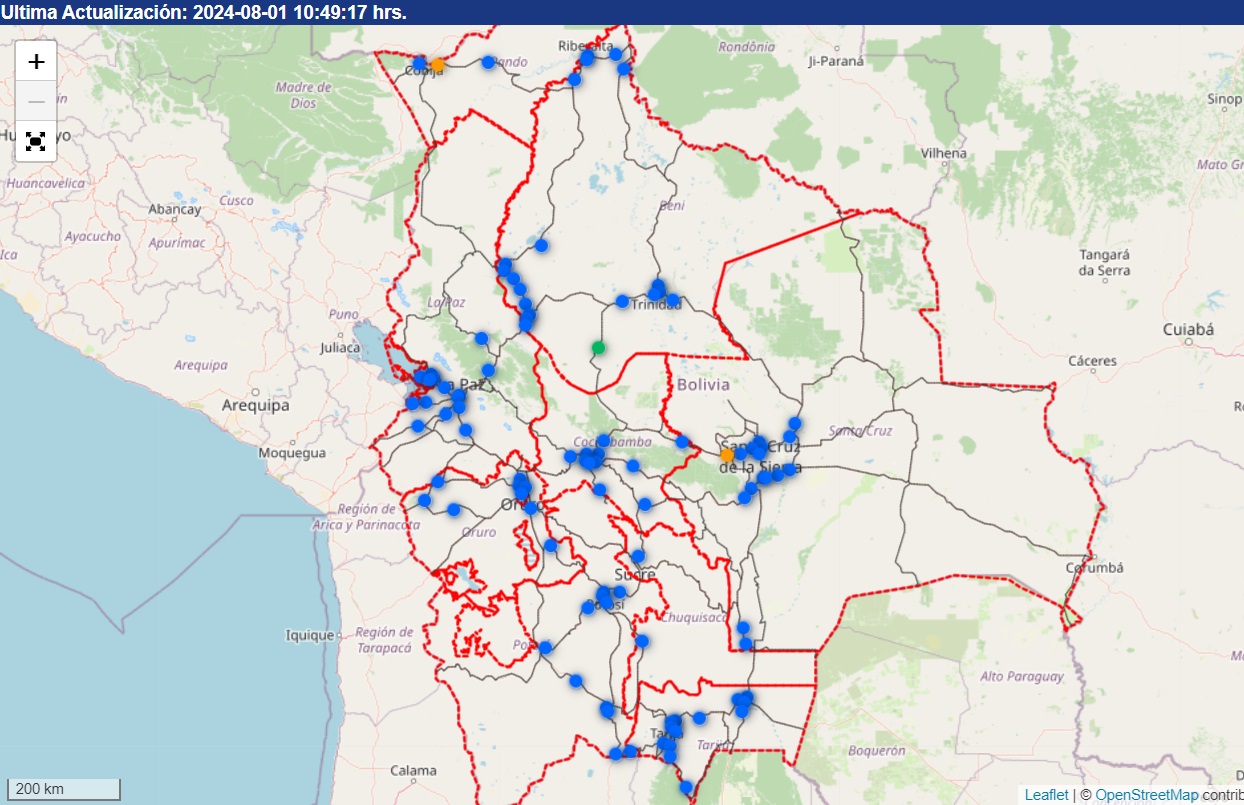 mapa de bloqueos